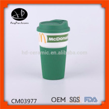 Nouveaux produits 2015 produit innovant émaillant mug travel mug, promotionnelle en céramique